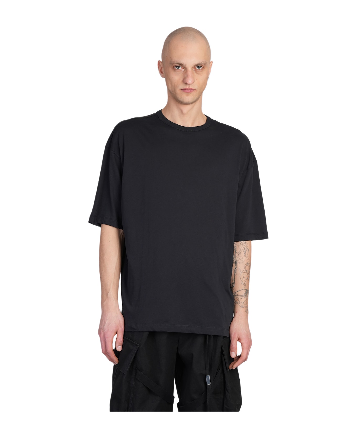 Ann Demeulemeester T-shirt In Black Cotton - black