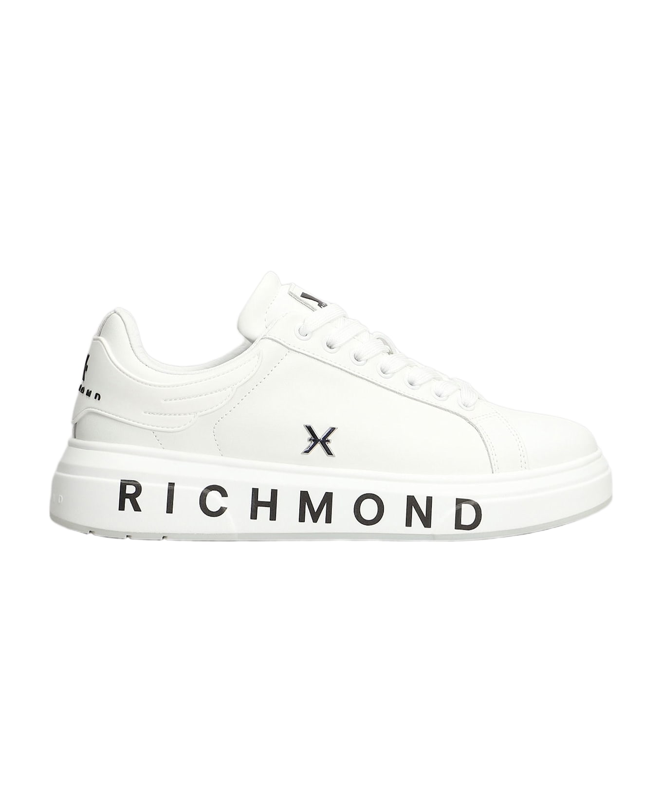 John Richmond Sneakers In White Leather - white