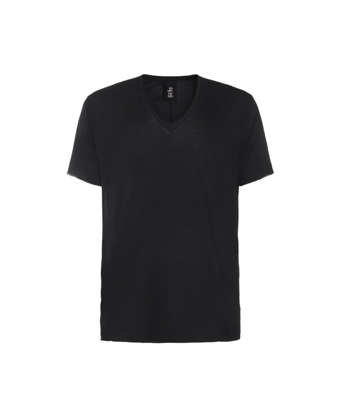 Thom Krom Black Cotton T-shirt - Black シャツ