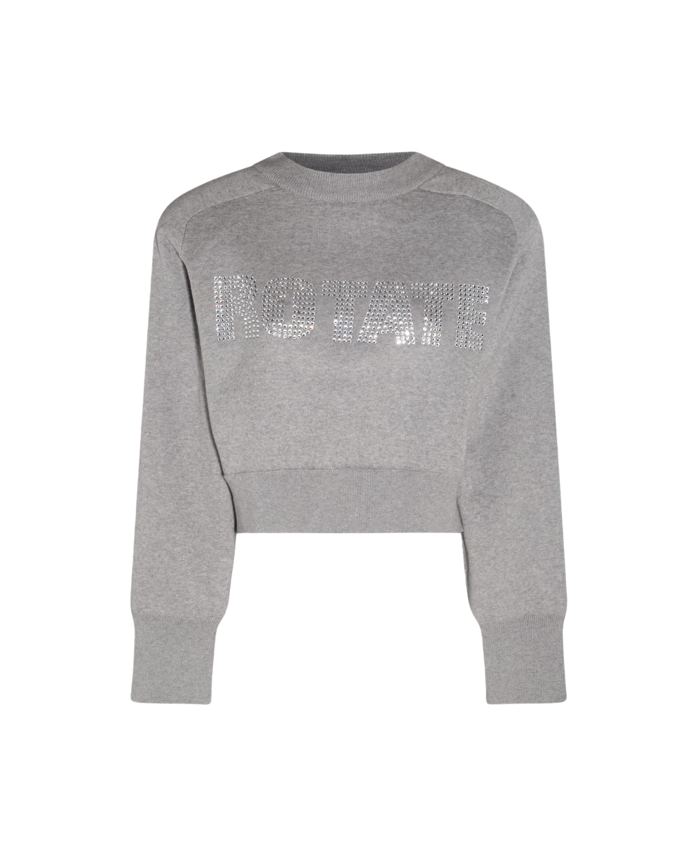 Rotate by Birger Christensen Lunar Rock Cotton And Cashmere Blend Sweater - LUNAR ROCK