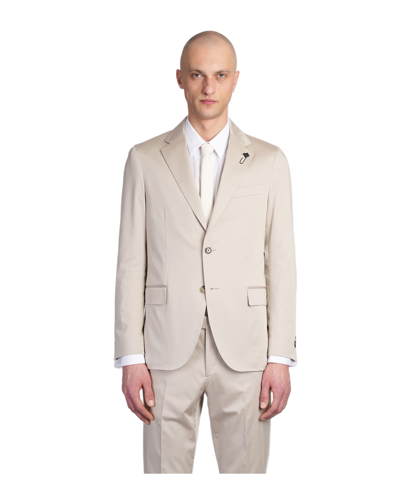 Lardini In Beige Cotton - beige