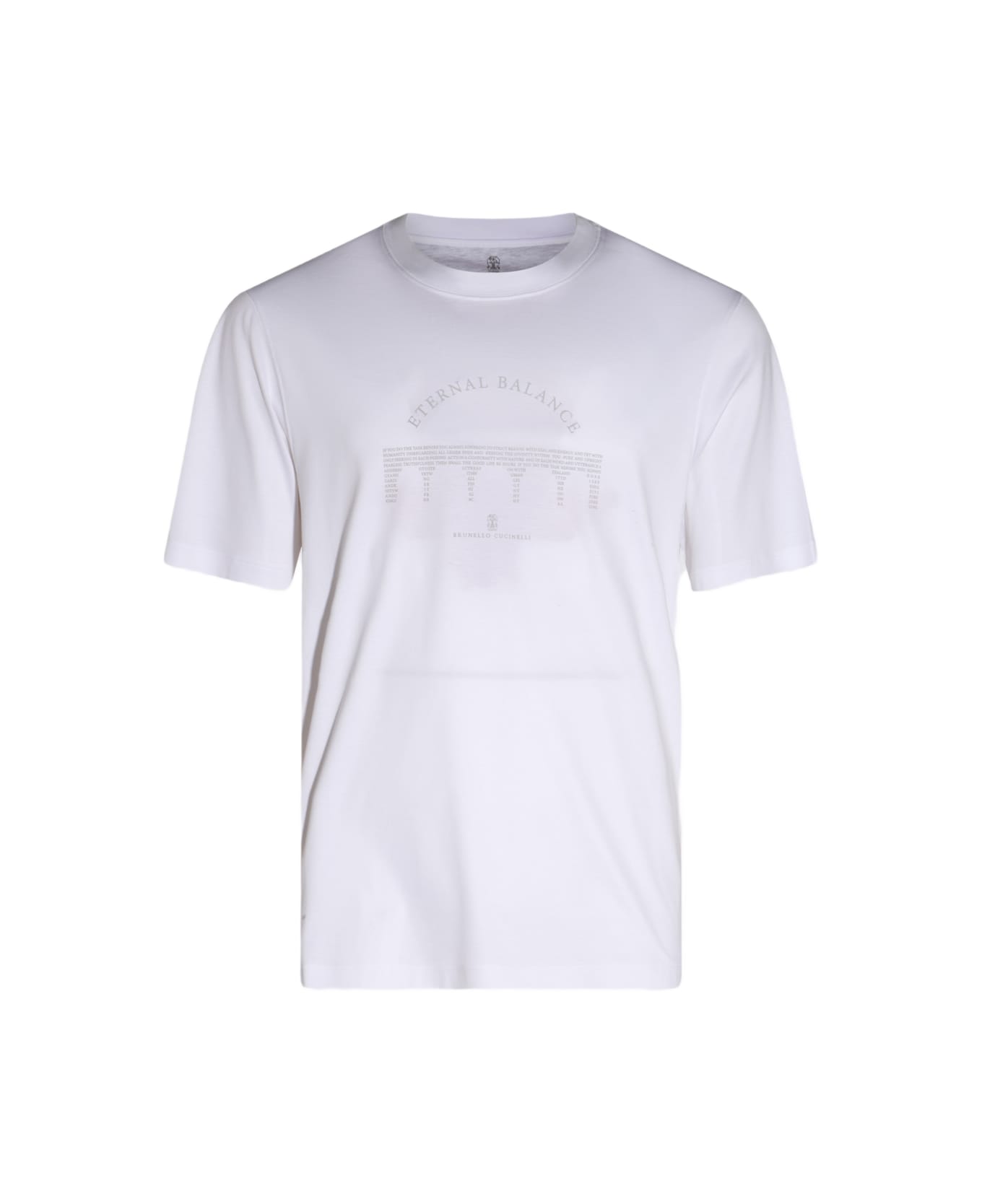 Brunello Cucinelli White Cotton T-shirt