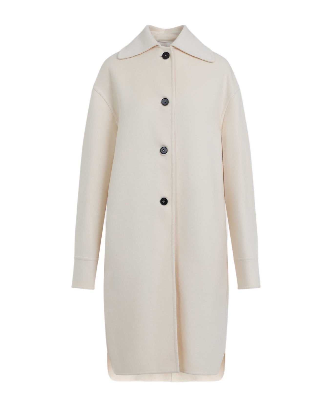 Jil Sander W 04 Double Breast Coat - Pearl