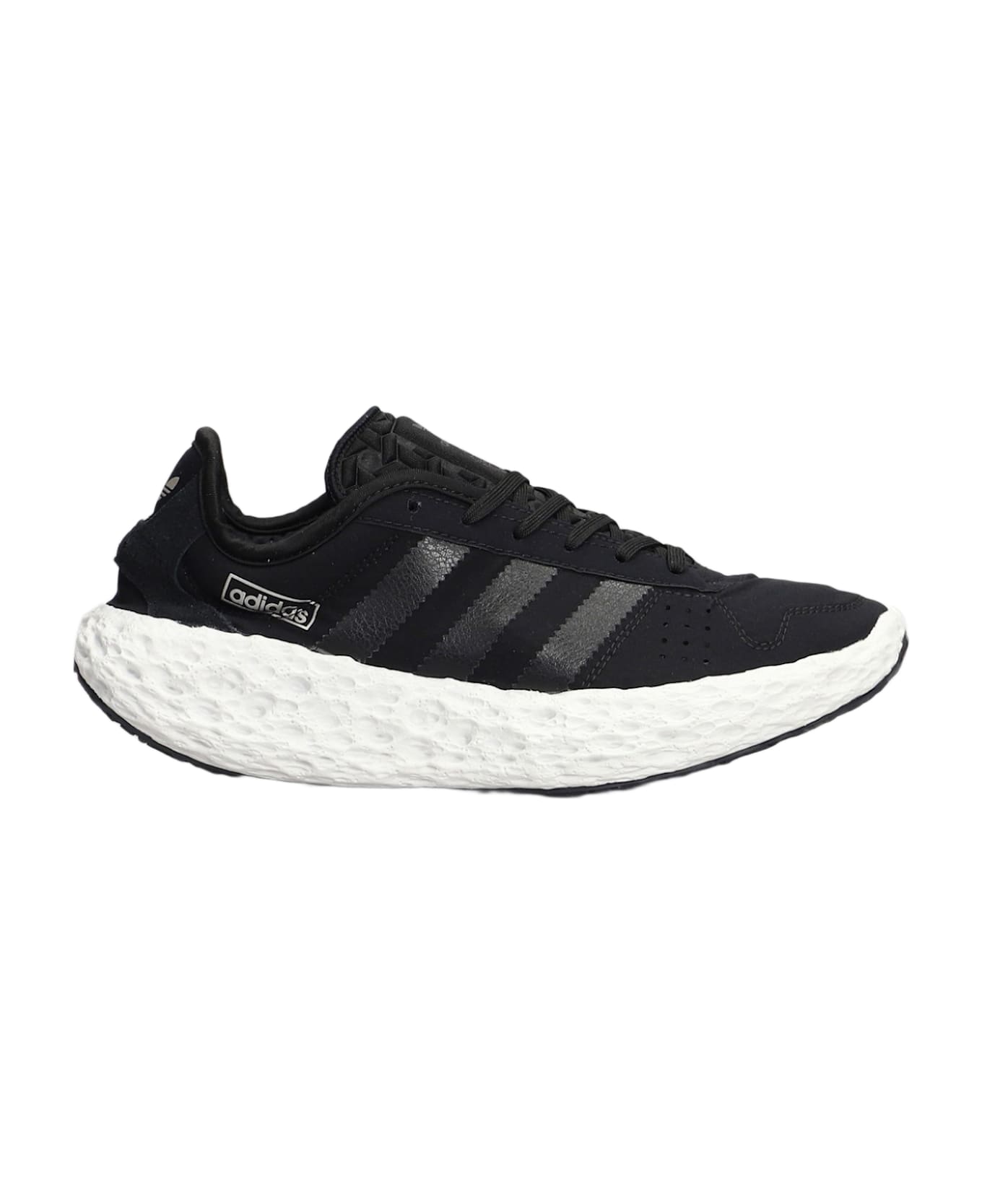 Adidas Zponge Sneakers In Black Fabric - black