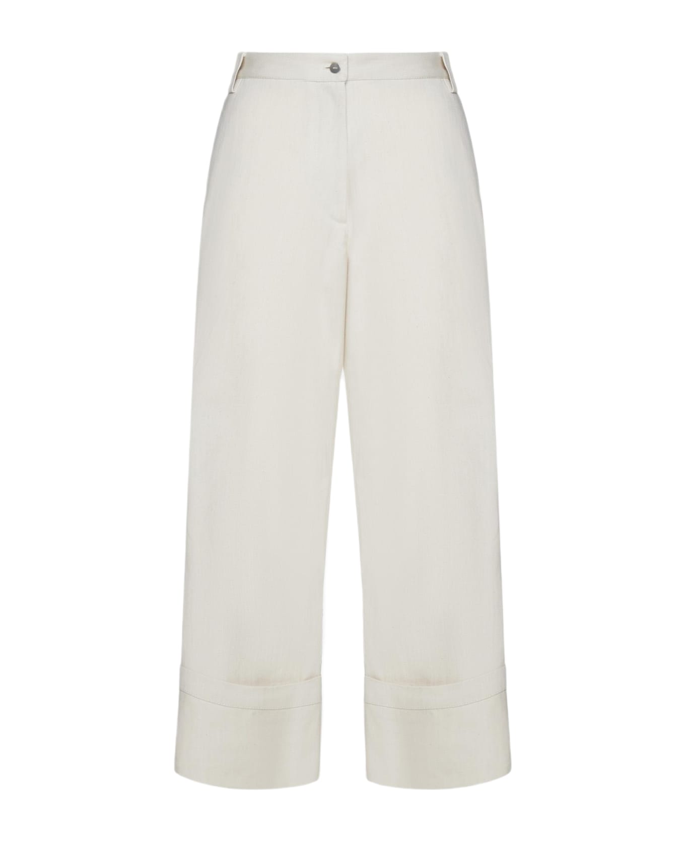 Moncler Genius Flared Cropped Jeans - WHITE ボトムス