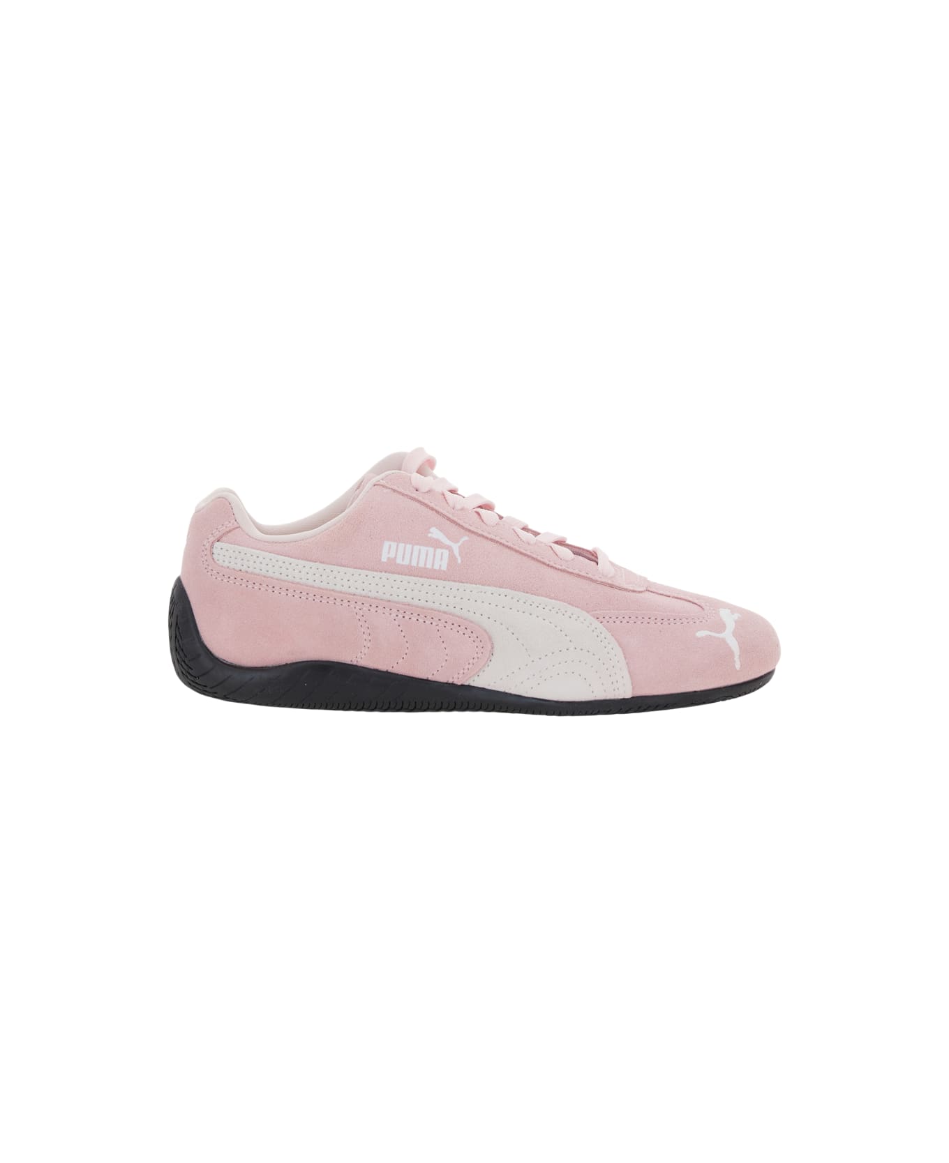Puma 
speedcat
 Pink Sneakers With Logo Print On The Side And Logo Lettering On The Side In Suede Unisex - Pink