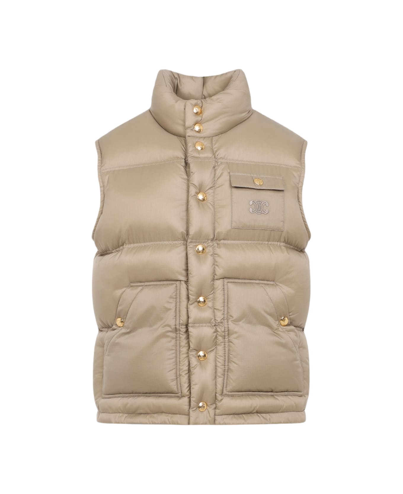 Celine Polyamide Gilet - Bg Beige