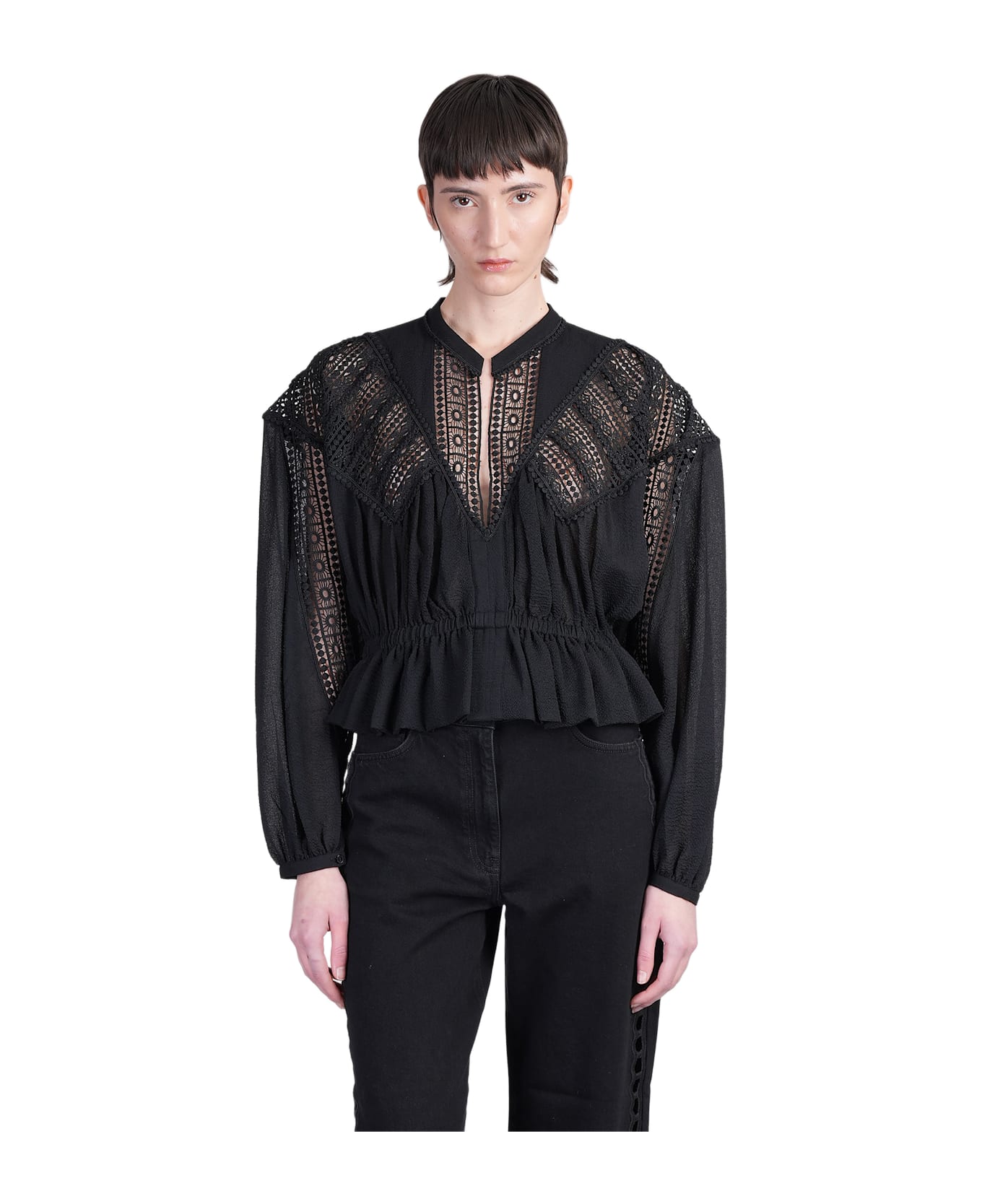 IRO Rixi Blouse In Black Polyester - black