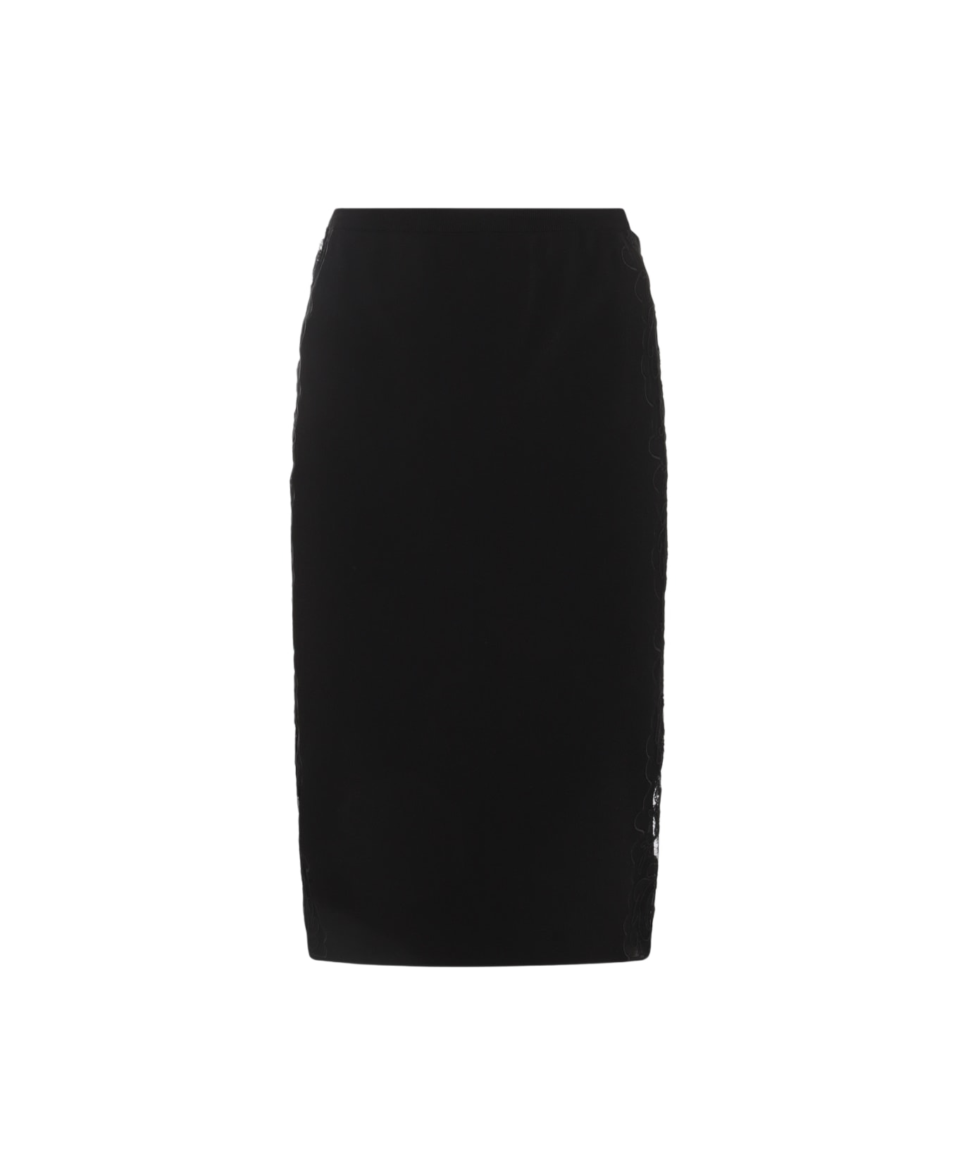 Versace Black Viscose Blend Skirt - Black