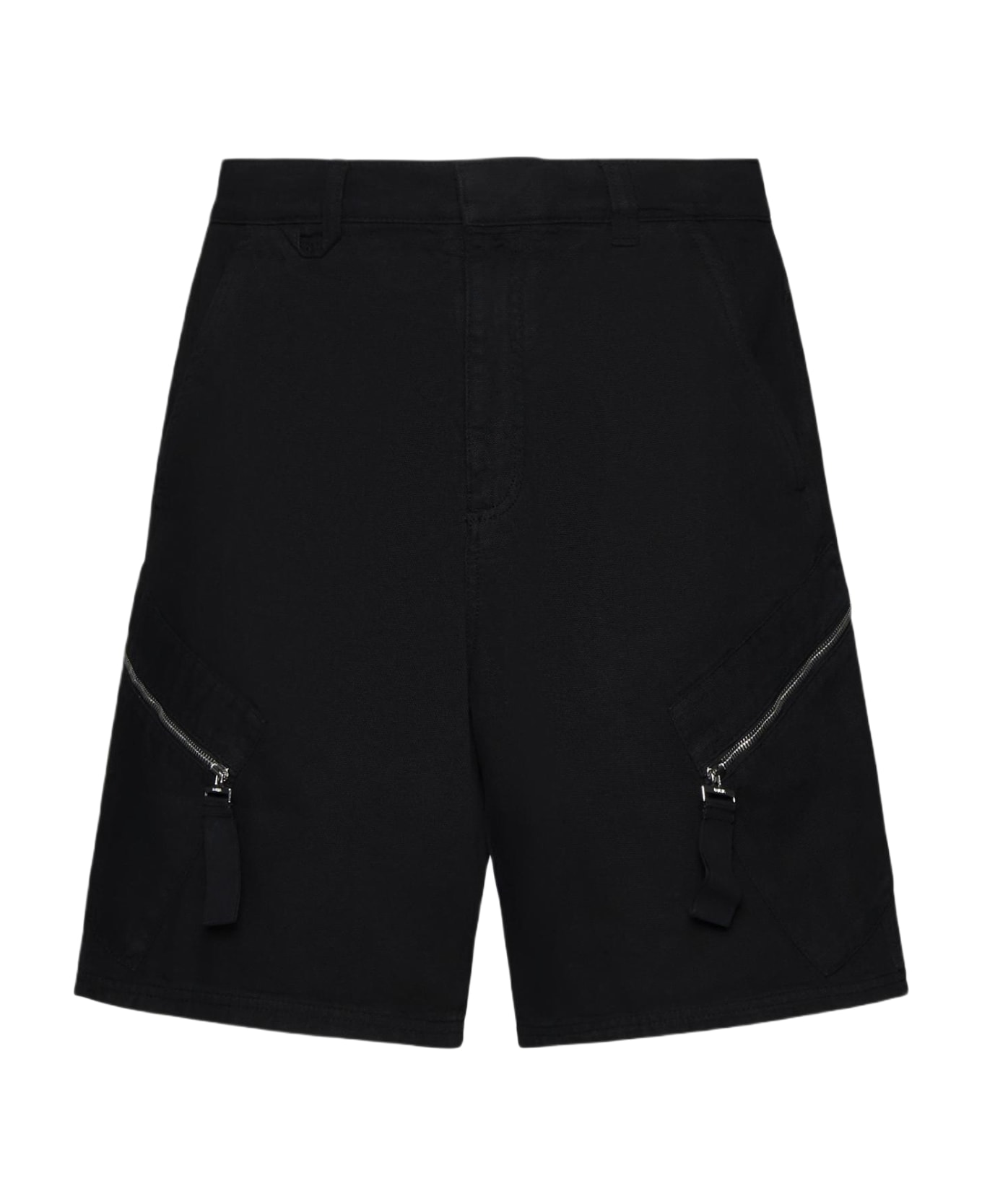 Jacquemus Marrone Cotton Shorts - BLACK