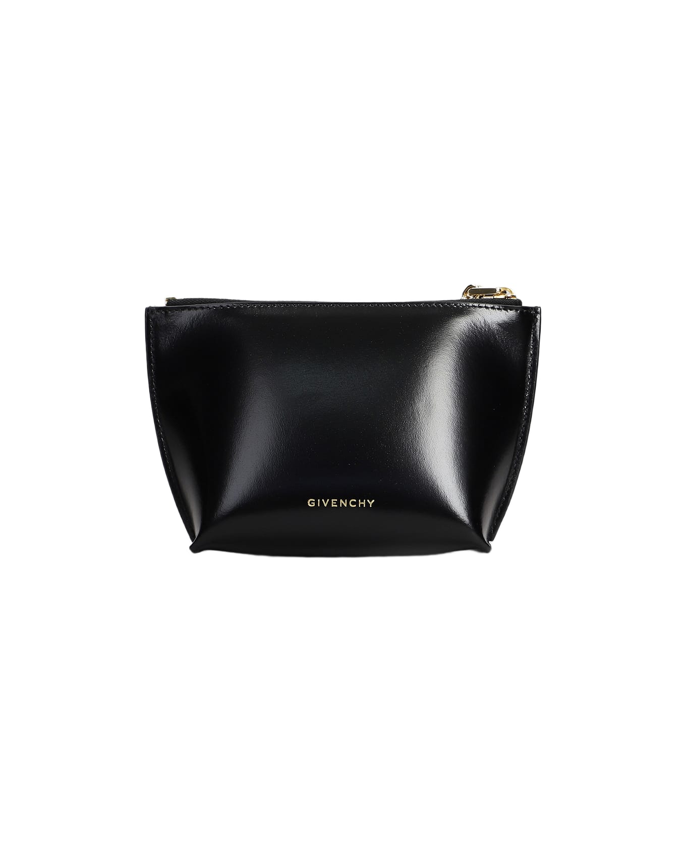 Givenchy 4g Liquid Pouch S Clutch In Black Leather - black