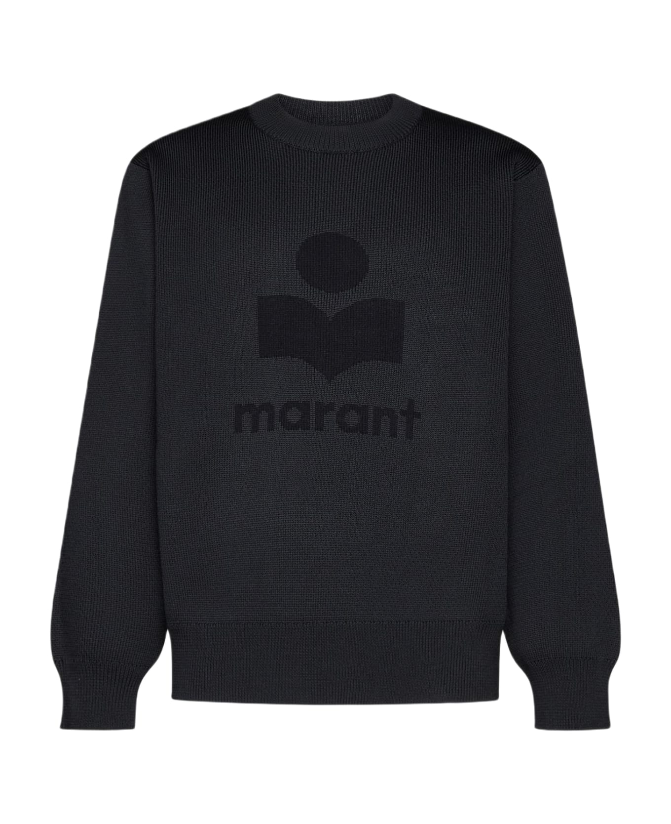 Isabel Marant Ayler Logo Cotton-blend Sweater - Black