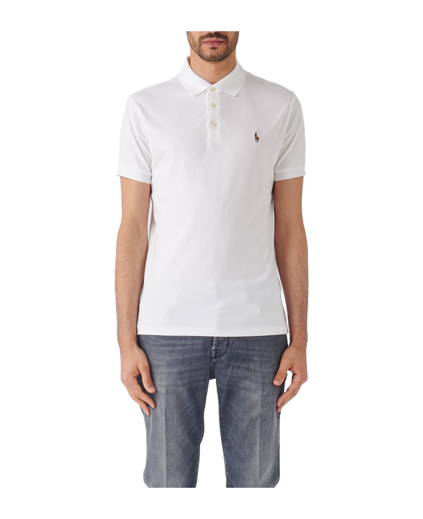 Polo Ralph Lauren Short Sleeve Knit Shirt - BIANCO