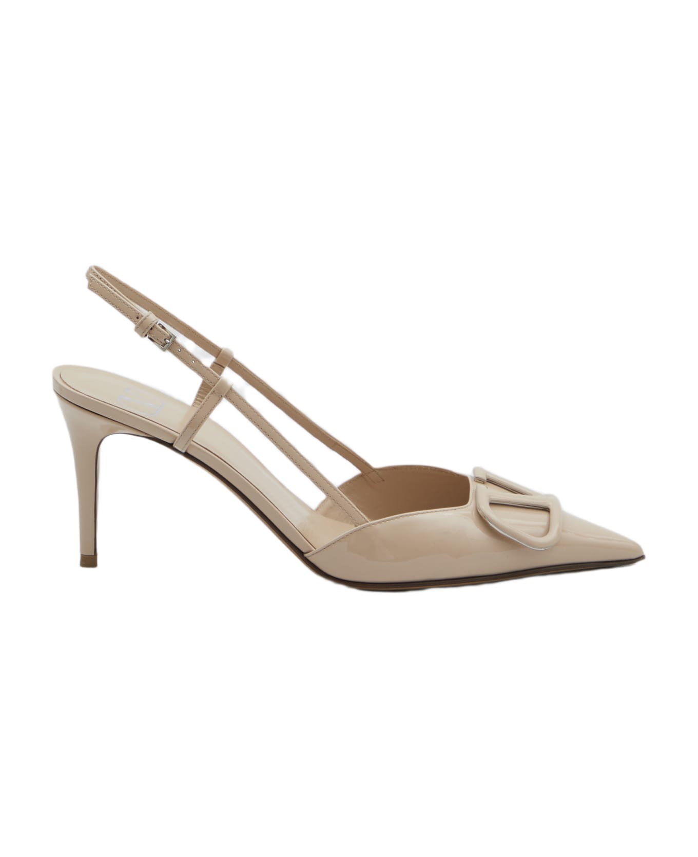 Valentino Garavani Vlogo Signature Slingback - BEIGE