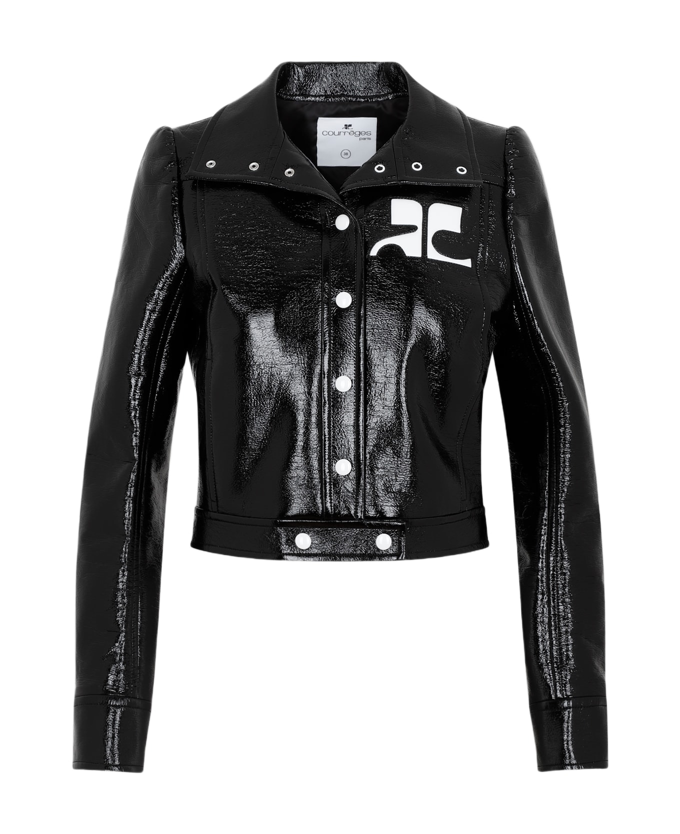 Courrèges Vinyl Jacket - Black