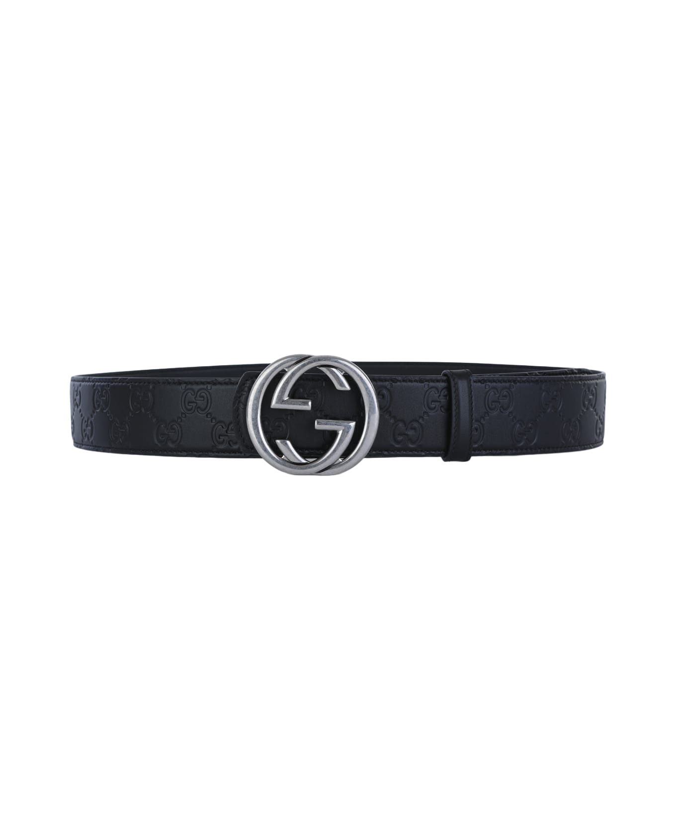Gucci Black Leather Belt - Black