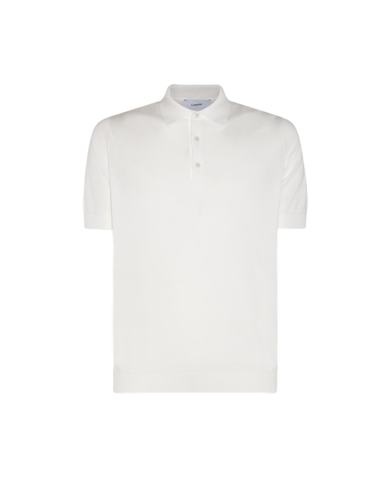 Lardini White Cotton Polo Shirt - White シャツ