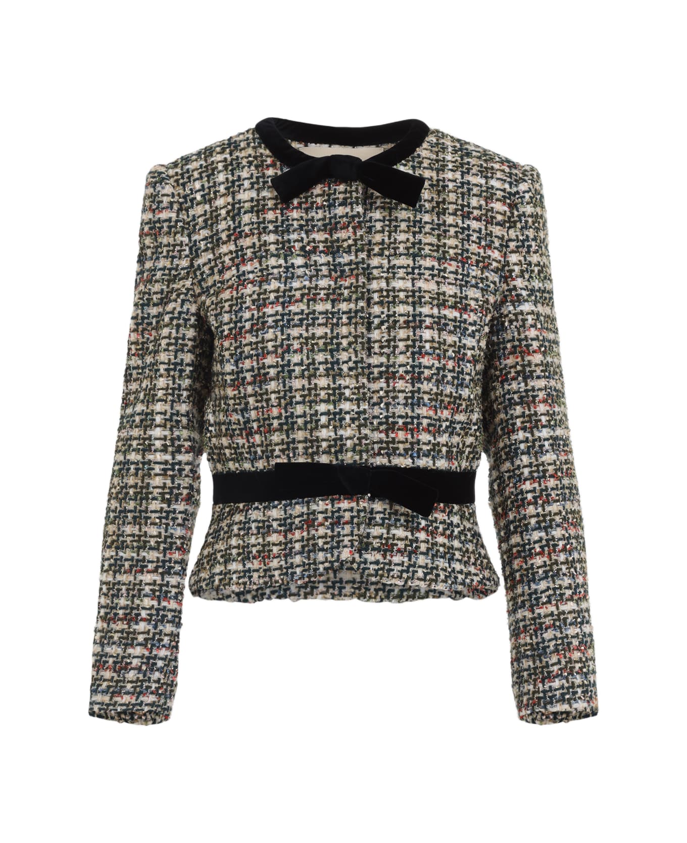 Valentino Tweed Multi Jacket - Multicolor.
