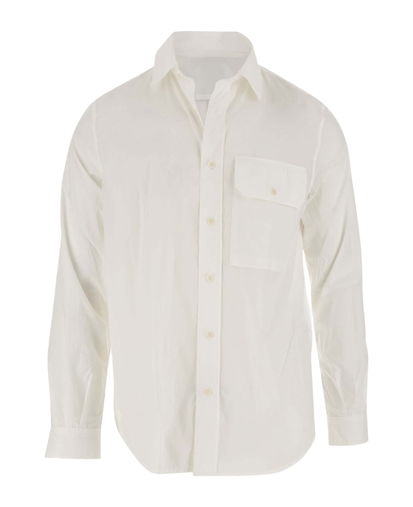 Ten C Cotton Blend Shirt - WHITE シャツ