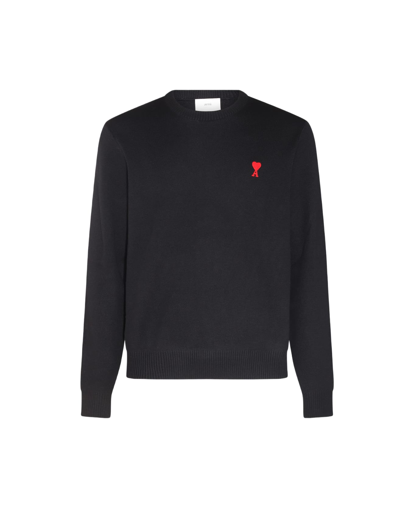 【AMI】 Alexandre Mattiussi Sweatshirts Black ★人気 Ami Paris Ami Alexandre Mattiussi Black Sweatshirt