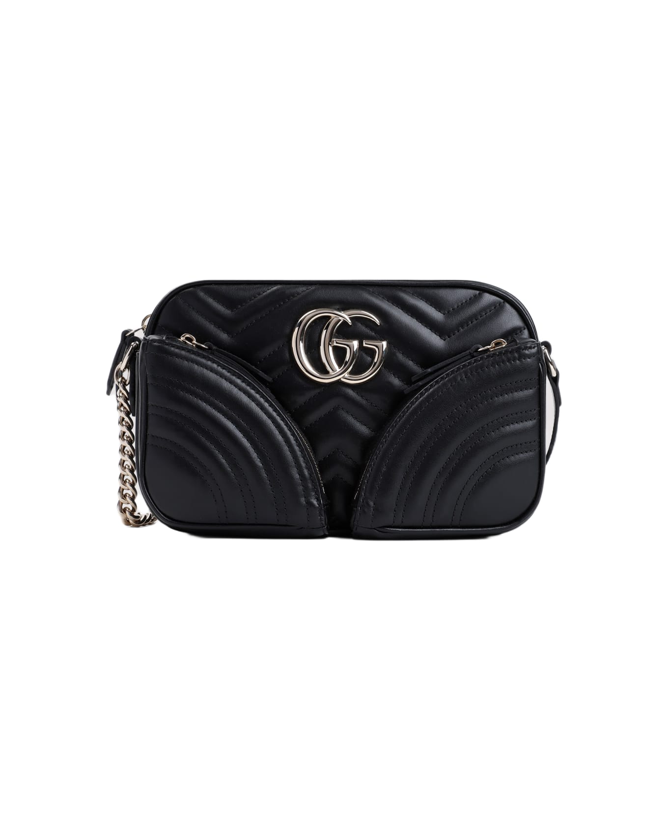 Gucci Marmont 2.0 Gg Shoulder Bag - Black