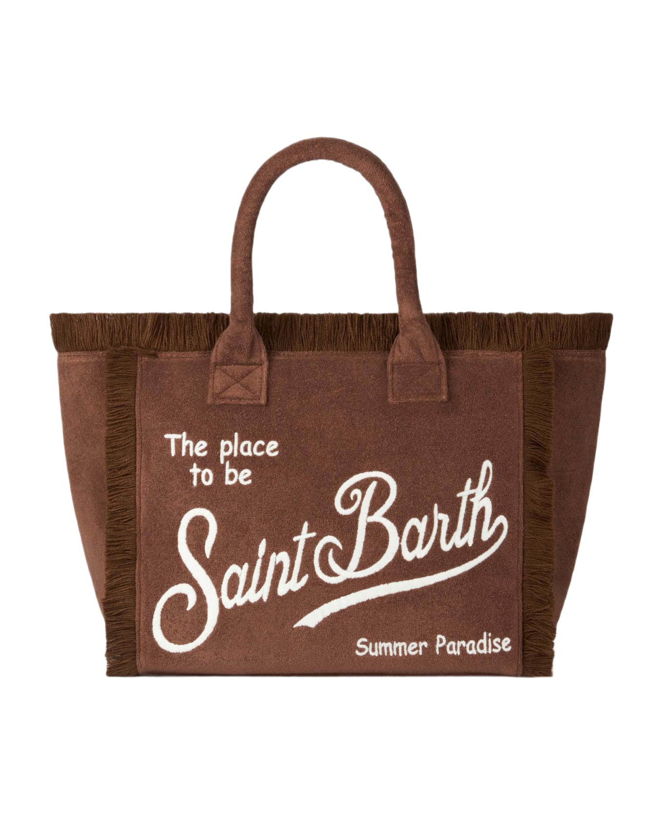 MC2 Saint Barth Vanity Brown Terry Shoulder Bag - BROWN