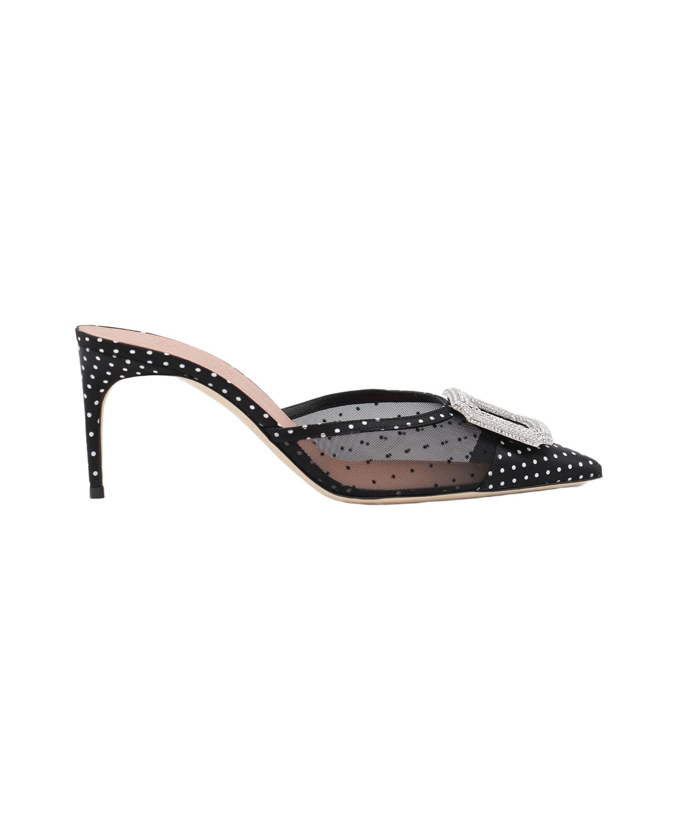 Malone Souliers Black Pumps - BLACK POLKA