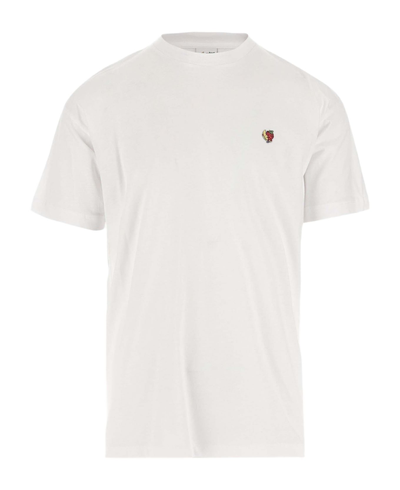 Sky High Farm Cotton T-shirt With Logo - White シャツ