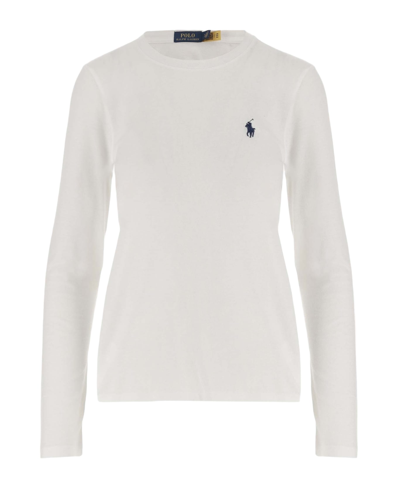 Ralph Lauren Long Sleeve T-shirt With Logo - White
