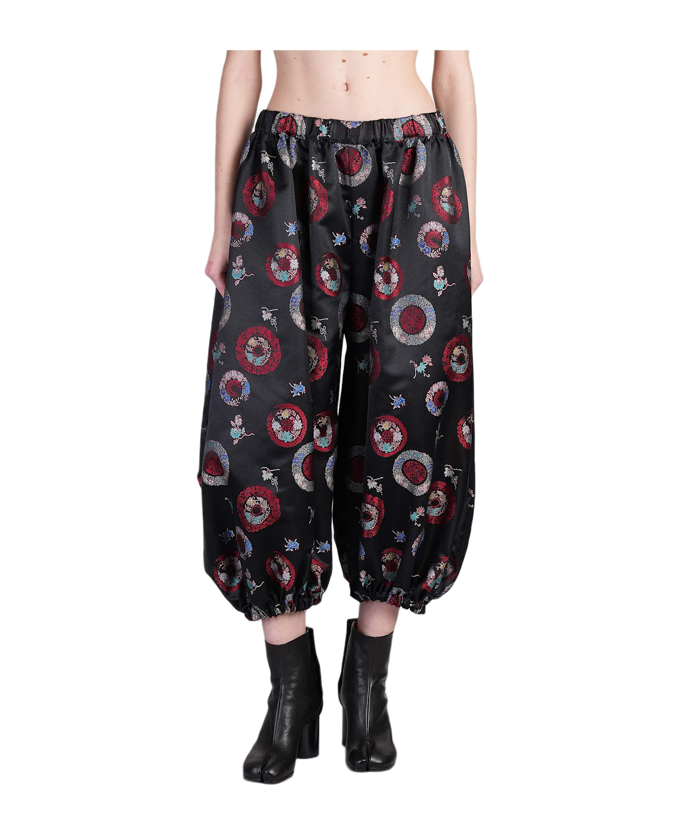 Comme des Garçons Pants In Black Polyester - black