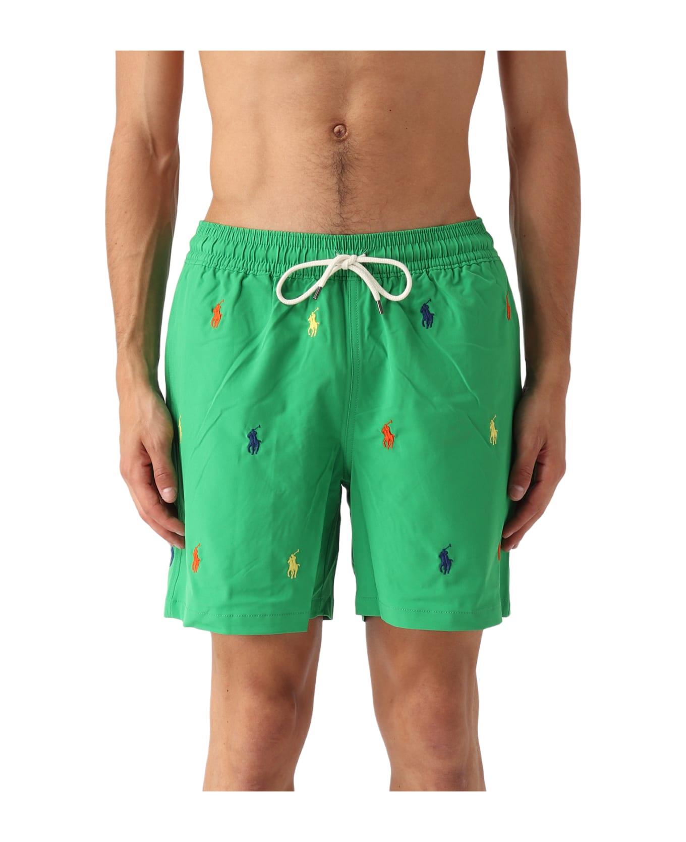 Polo Ralph Lauren Traveller Mid Trunk Swim Shorts - PRATO スイムトランクス