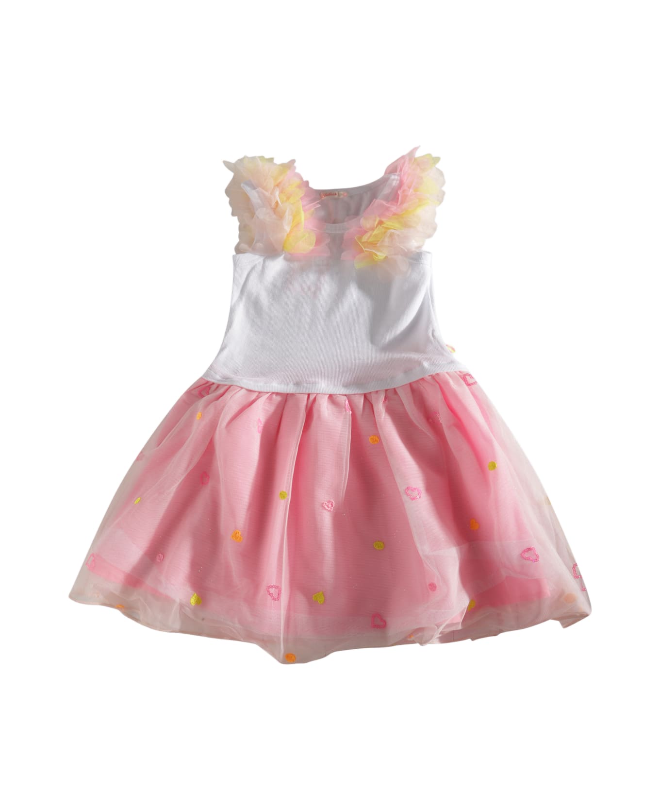 Billieblush White And Pink Dress - White