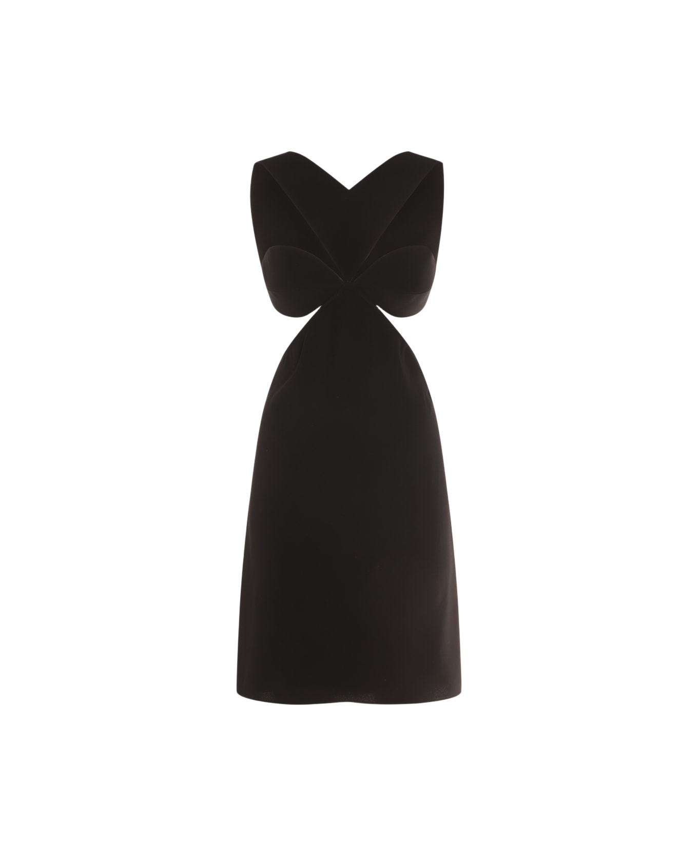 Givenchy Black Viscose Mini Dress - Black