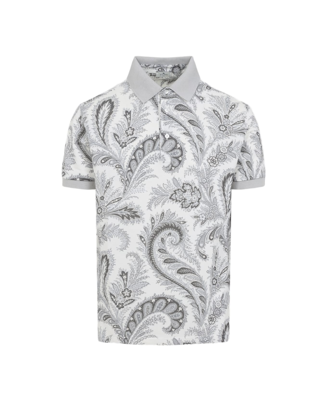 Etro Roma Polo - Stampa F.do Grigio