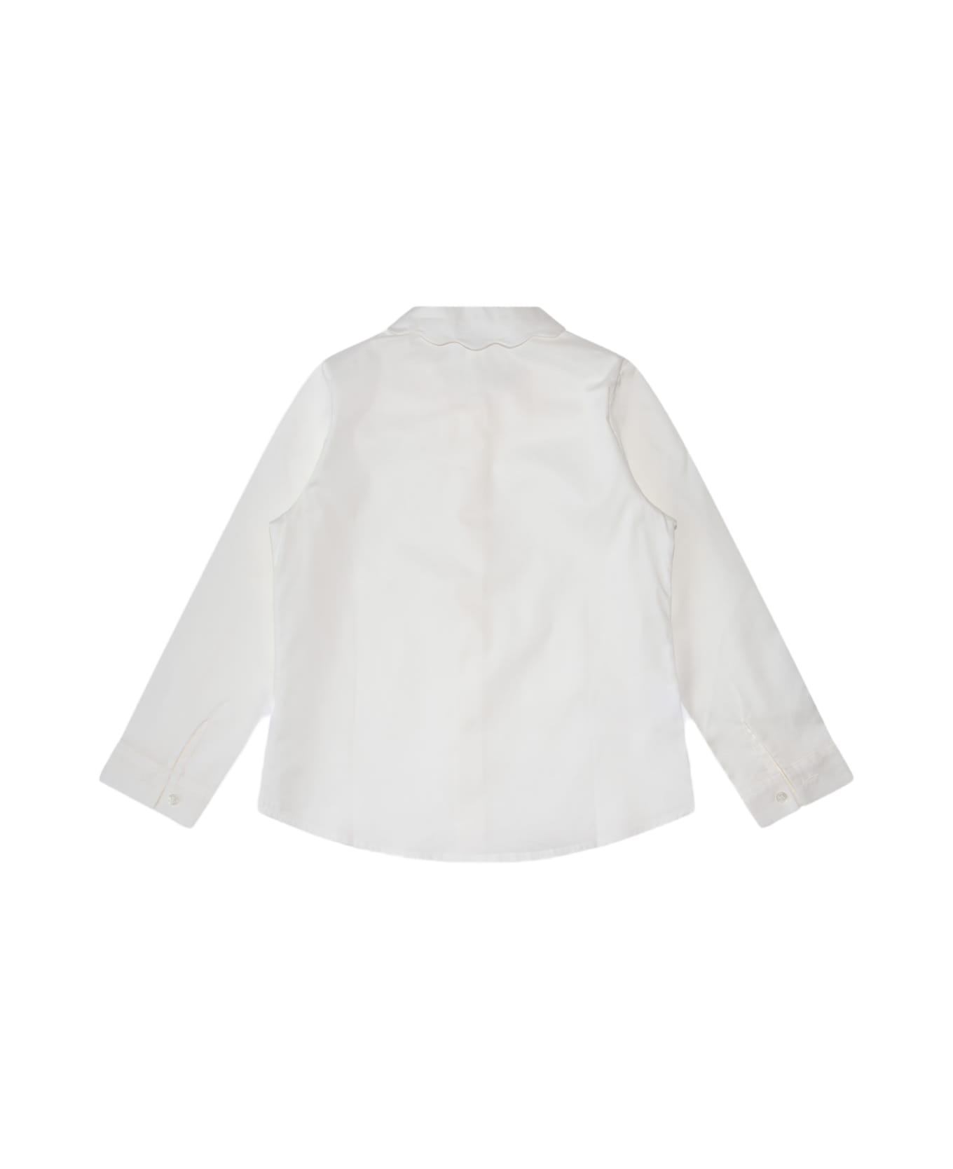 Il Gufo White Cotton Shirt - Latte