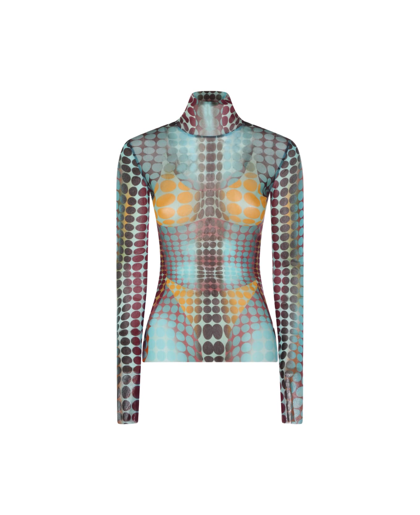 Jean Paul Gaultier Colorful Top - BLUE/PURPLE/YELLOW