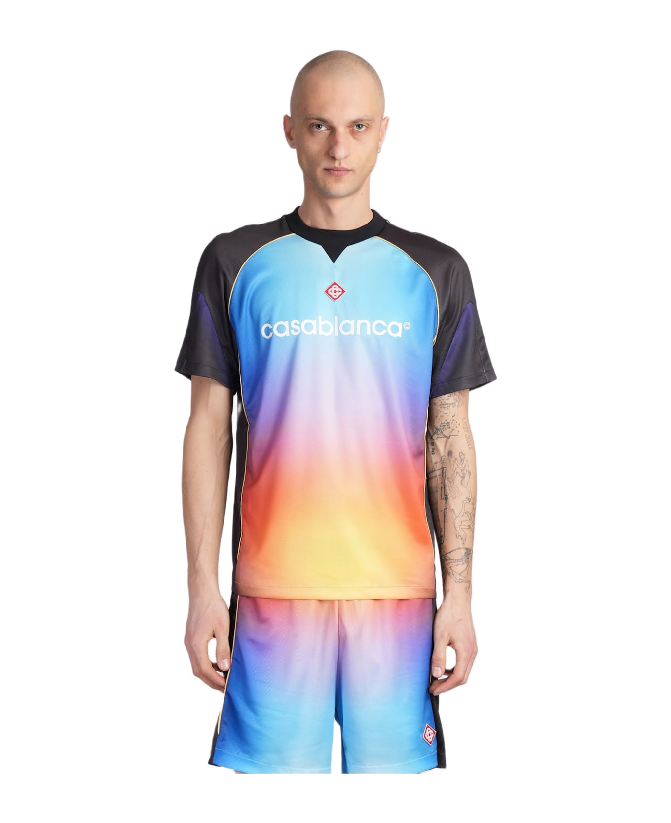 Casablanca T-shirt In Multicolor Polyester - multicolor