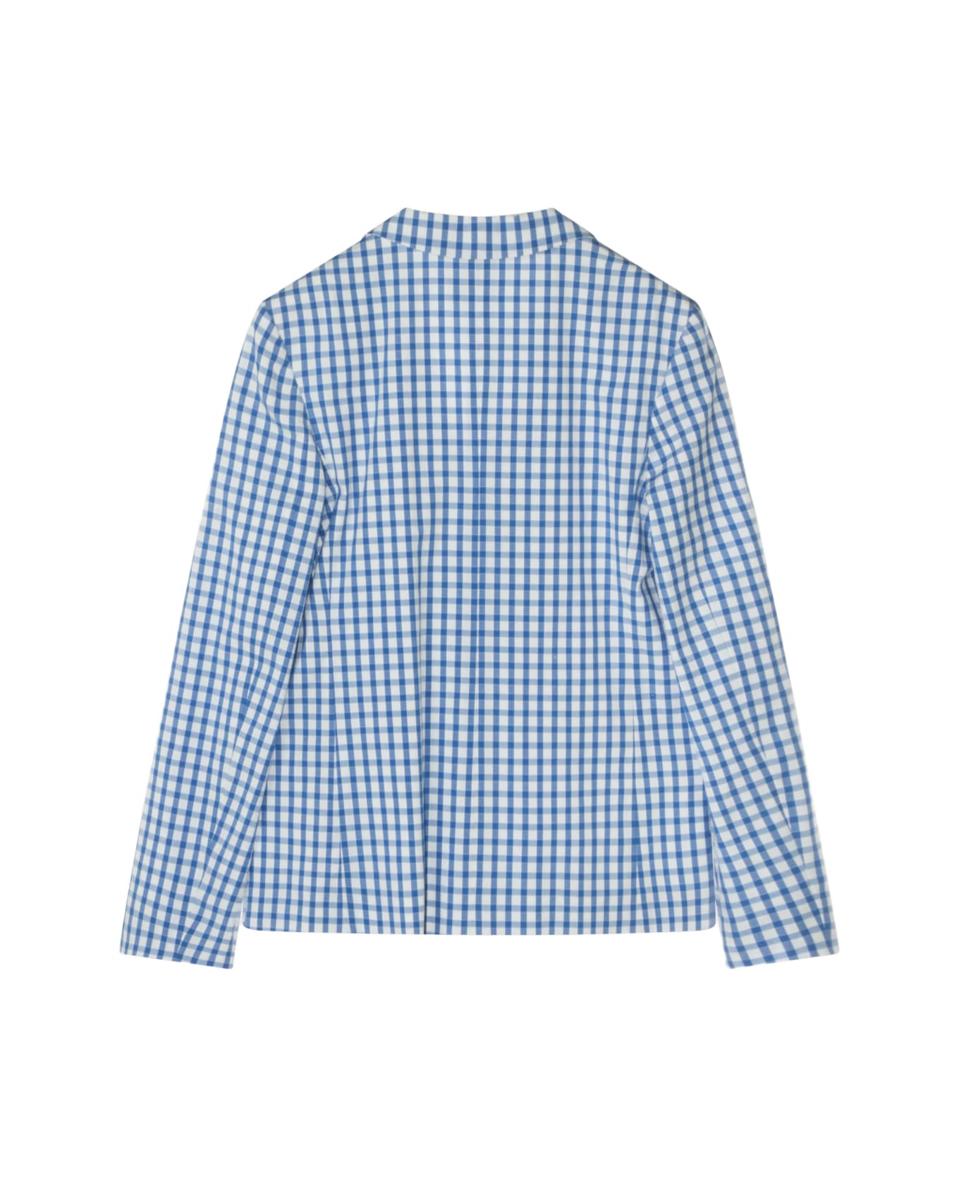 Gucci Blue Cotton Blazer - AZURE/WHITE/MIX