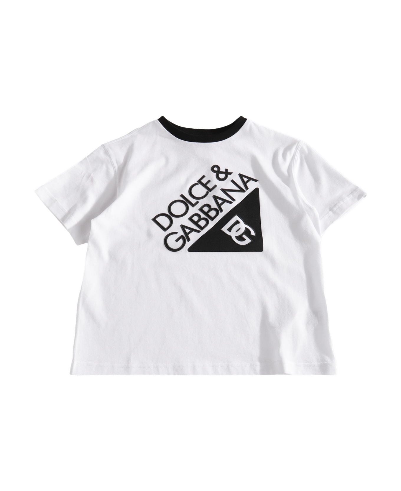 Dolce 
Gabbana White Cotton T-shirt - White