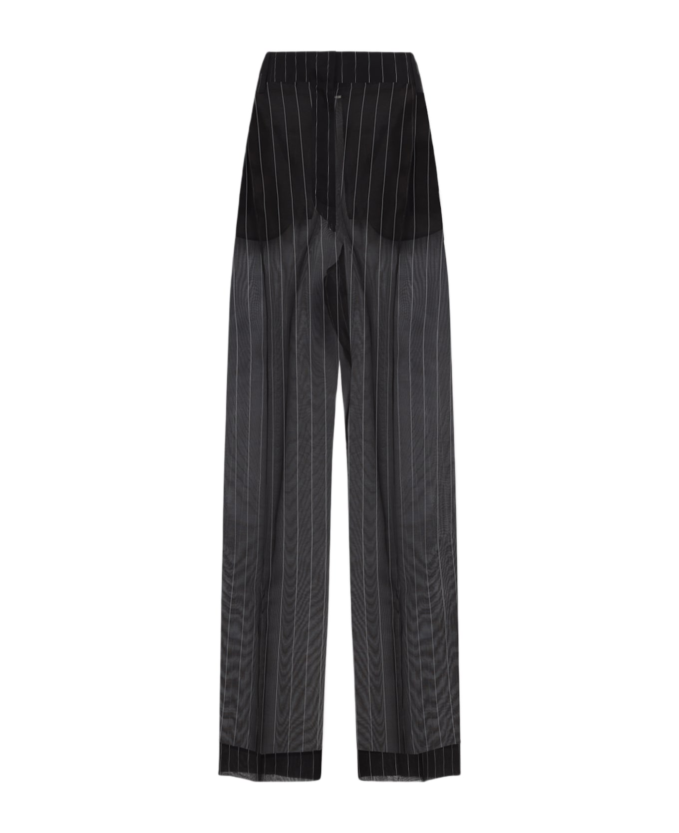 Khaite Lenton Pants - Black White Stripe