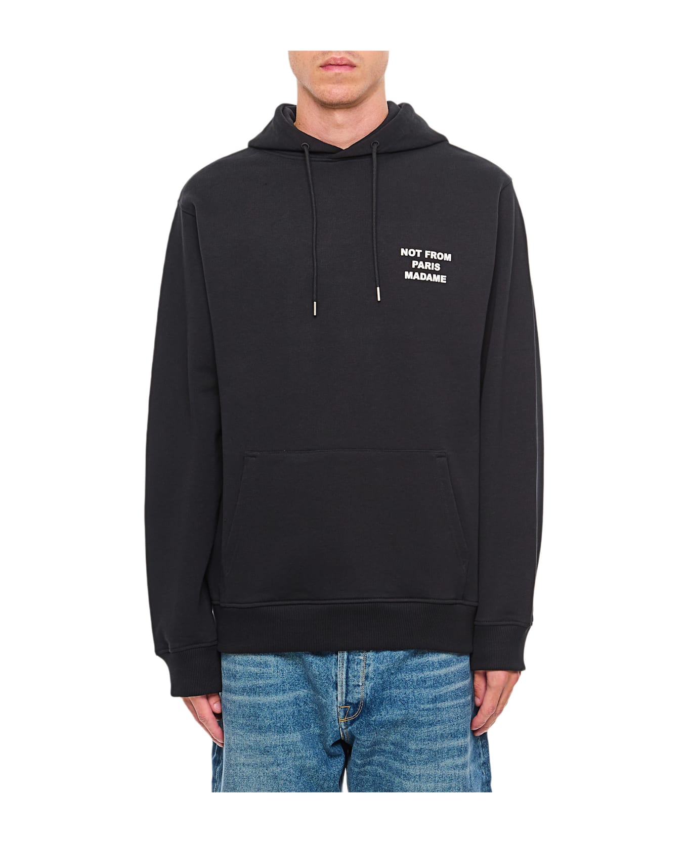 Drôle de Monsieur Le Hoodie Slogan - Black