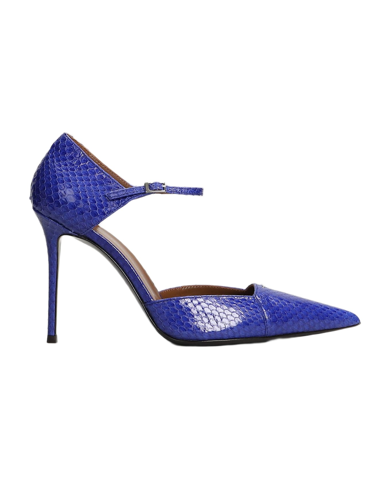 Giuseppe Zanotti Raquel D Orsay 105 Pumps In Blue Leather - blue
