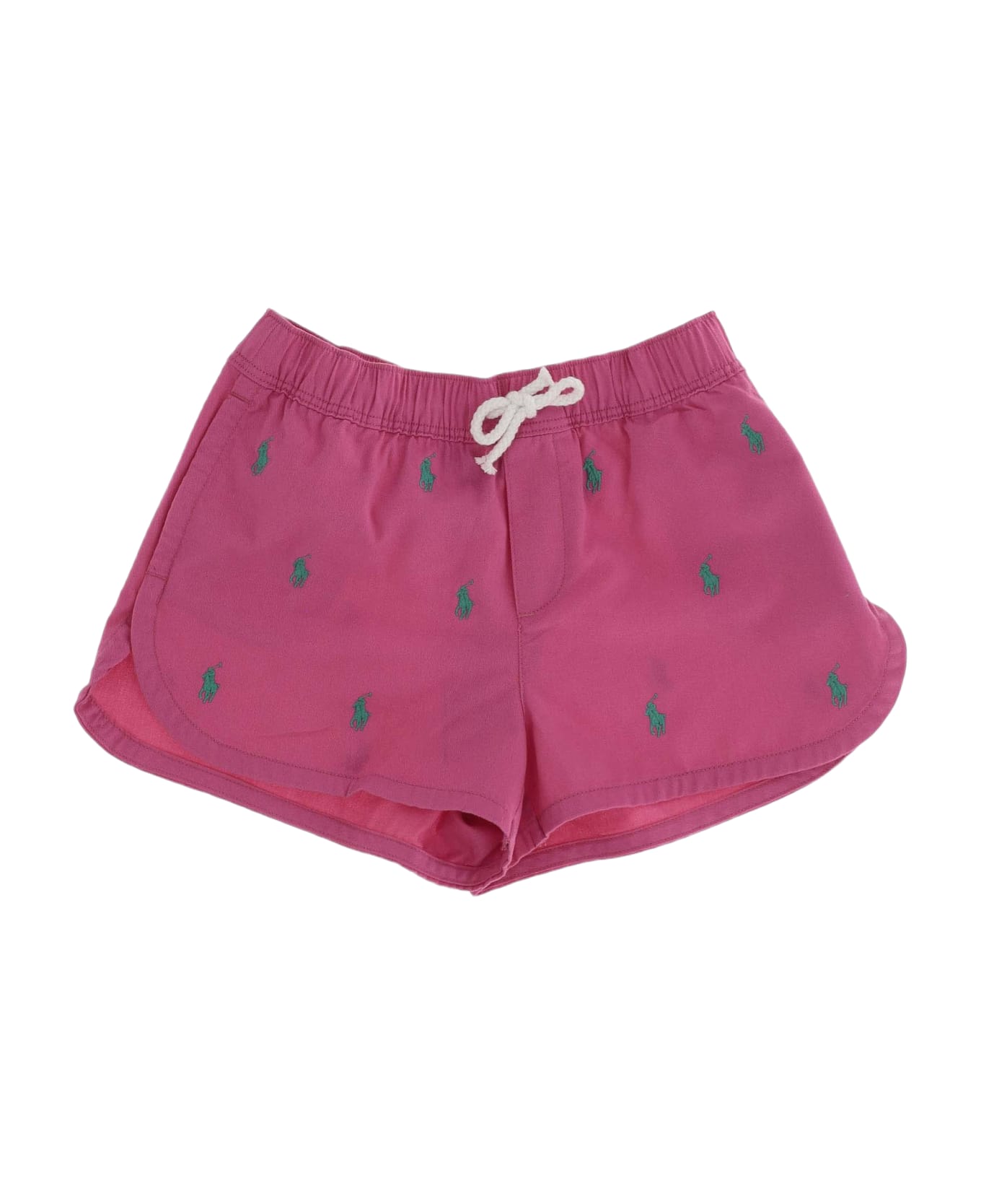 Polo Ralph Lauren Cotton Short Pants With Logo - Pink