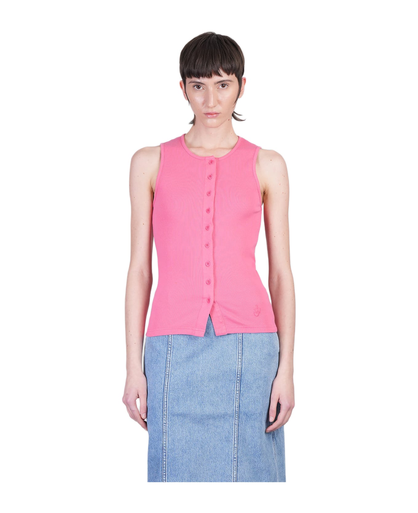 J.W. Anderson Topwear In Rose-pink Cotton - Rosa