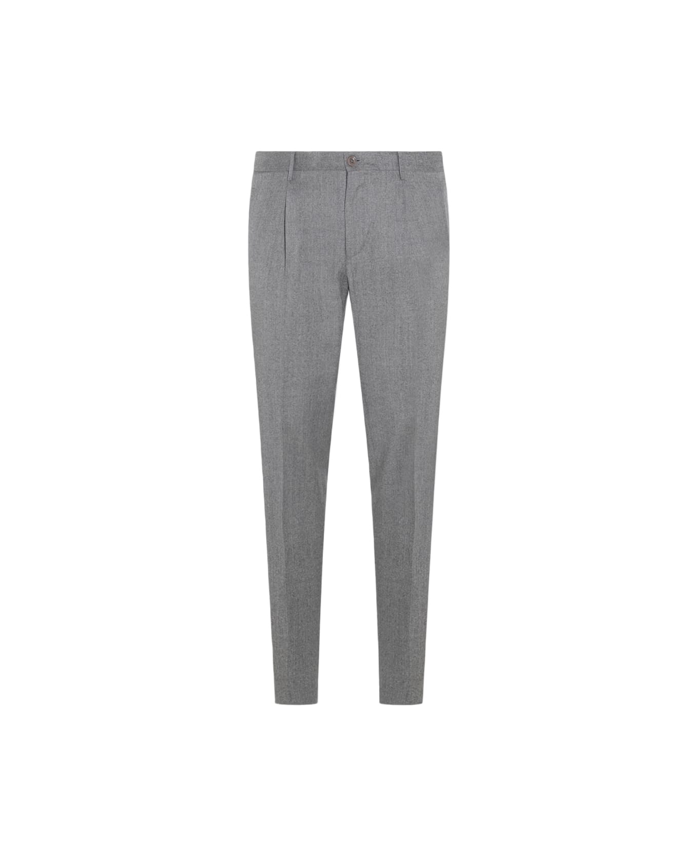 Incotex Light Grey Wool Pants - Grey