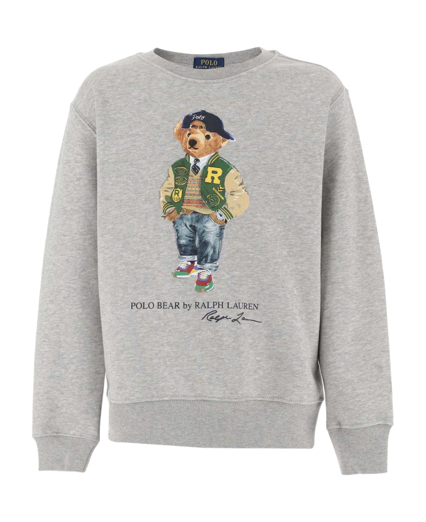 Polo Ralph Lauren Cotton Blend Sweatshirt With Polo Bear Pattern