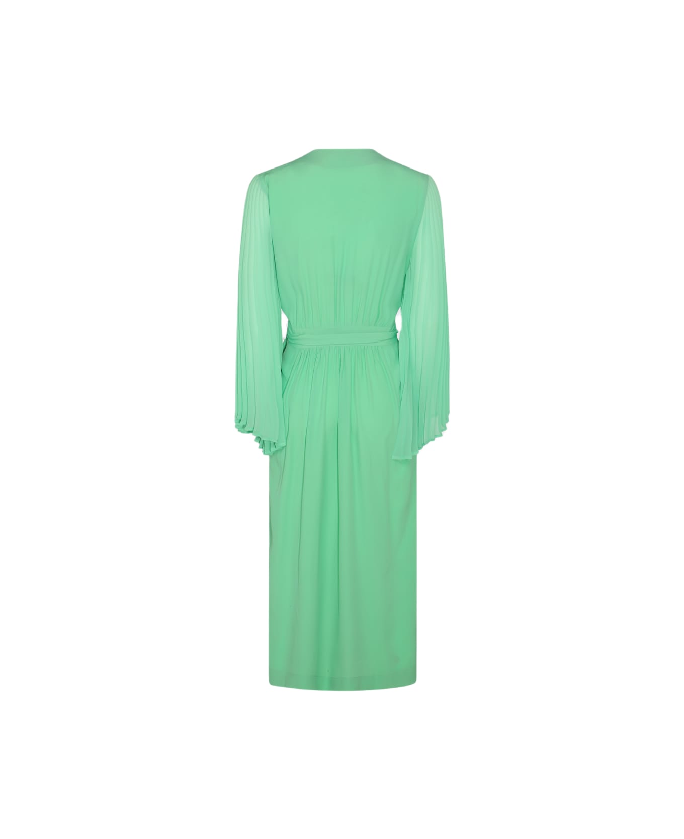 Dries Van Noten Light Green Silk Blend Dress - LIGHT GREEN