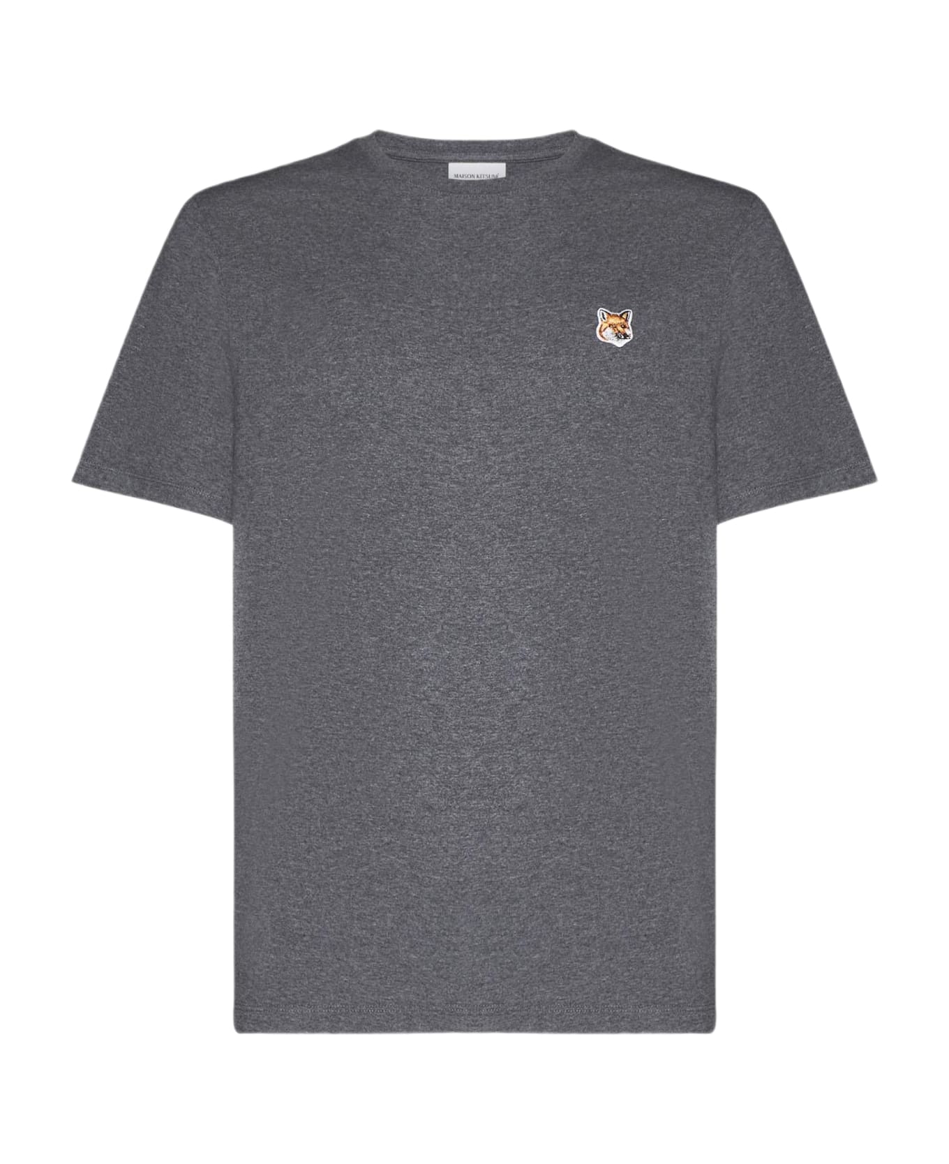 Maison Kitsuné Fox Head Patch Cotton T-shirt - Grey