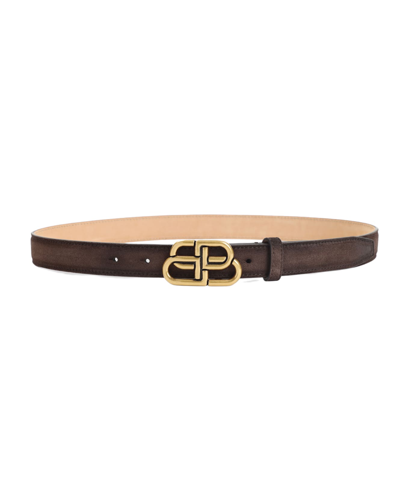 Balenciaga Bb 25 Thin Belt - Light Espresso