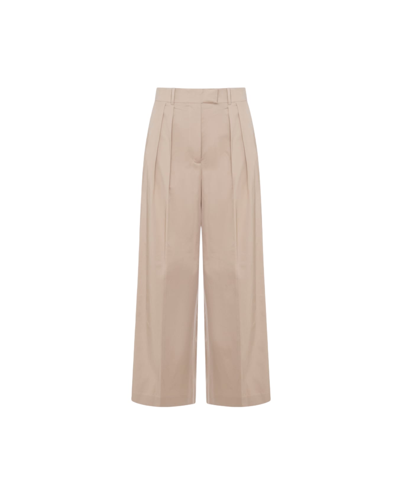 Anine Bing Beige Cotton Pants - Beige